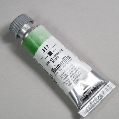 317 Cobalt Green Deep Maimeri Blu Watercolor, 12ml tube.