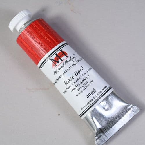 319 Rose Dore Michael Harding Oil Colour, 40ml tube. 5% off.