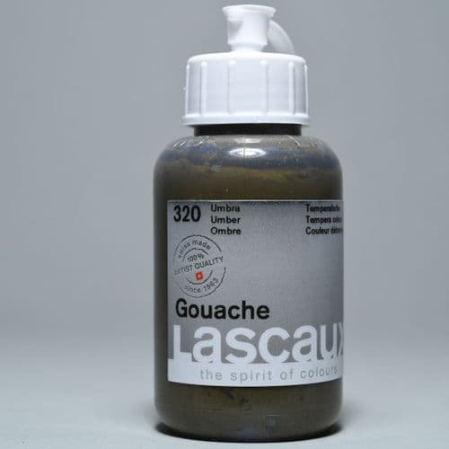 320 Raw Umber Lascaux Gouache, 85ml bottle