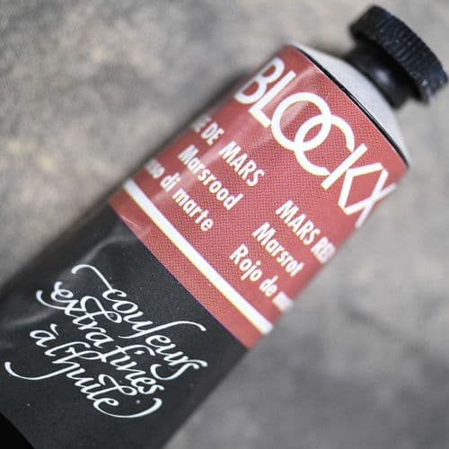 321 Mars Red Blockx Oil Colour, 200ml tube.
