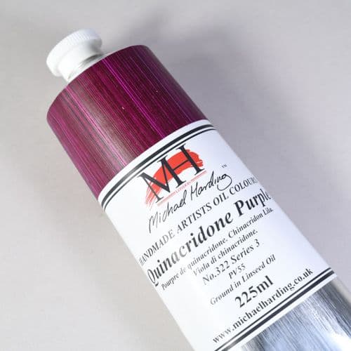 322 Quinacridone Purple Michael Harding Oil Colour, 225ml tube. 5% off.
