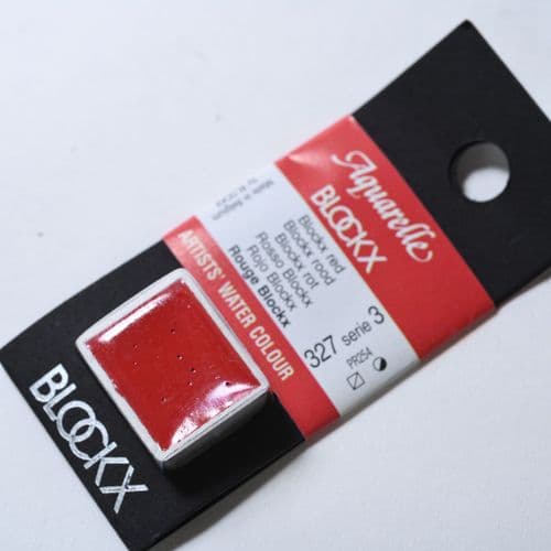 327 Blockx Red Blockx Watercolour Half Pan.