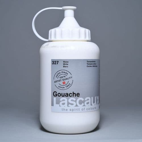 327 White Lascaux Gouache, 500ml bottle