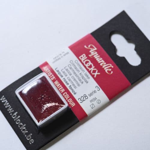 328 Crimson Lake Blockx Watercolour Half Pan.