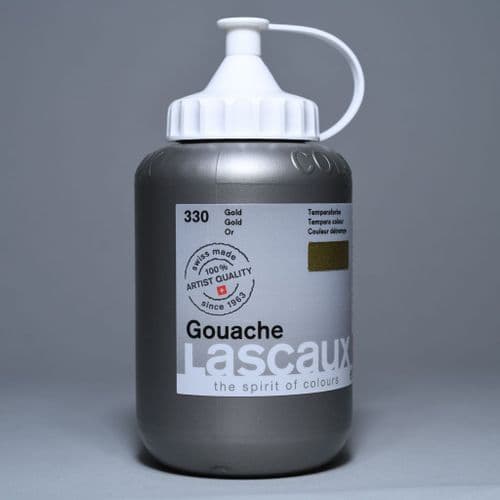330 Gold Lascaux Gouache, 500ml bottle