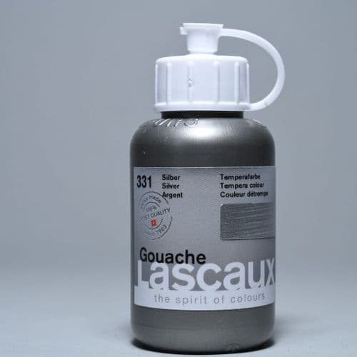 331 Silver Lascaux Gouache, 85ml bottle