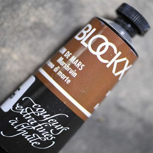 341 Mars Brown Blockx Oil Colour, 200ml tube.