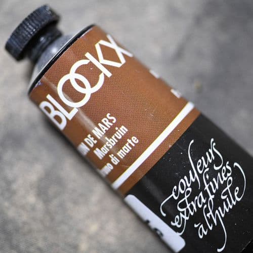 341 Mars Brown Blockx Oil Colour, 35ml tube.