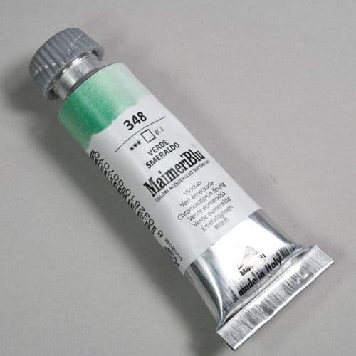 348 Viridian Maimeri Blu Watercolor, 12ml tube.