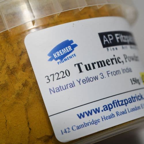 37220 Turmeric, from Kremer. 150g plastic pot