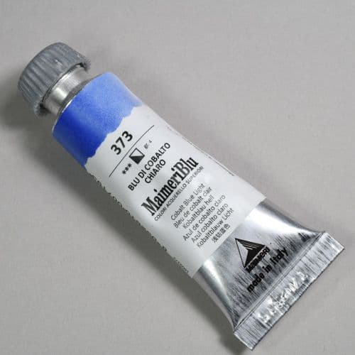373 Cobalt Blue Light Maimeri Blu Watercolor, 12ml tube.