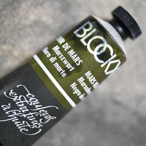 375 Mars Black Blockx Oil Colour, 200ml tube.