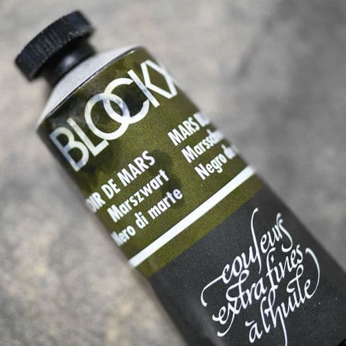 375 Mars Black Blockx Oil Colour, 35ml tube.