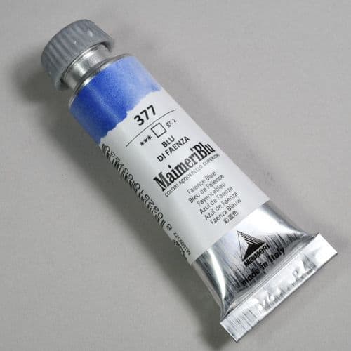 377 Faience Blue Maimeri Blu Watercolor, 12ml tube. 20% 0ff (Discount applied at checkout)