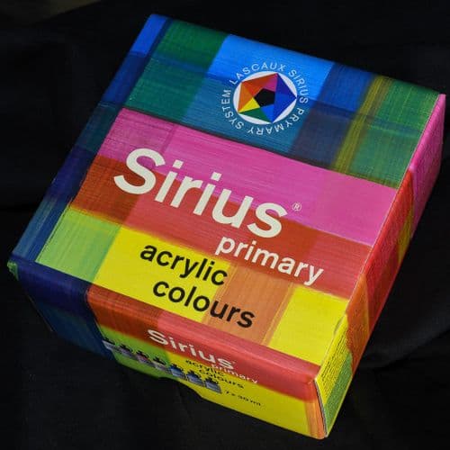 3775 Lascaux Sirius ACRYL Box Set, 7 x 30ml plastic containers & booklet