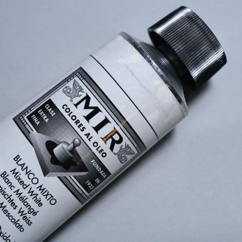 4 Mixed White Mir Oil Colour, 200ml tube