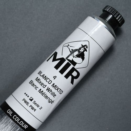 4 Mixed White MIR Oil Colour, 60ml tube