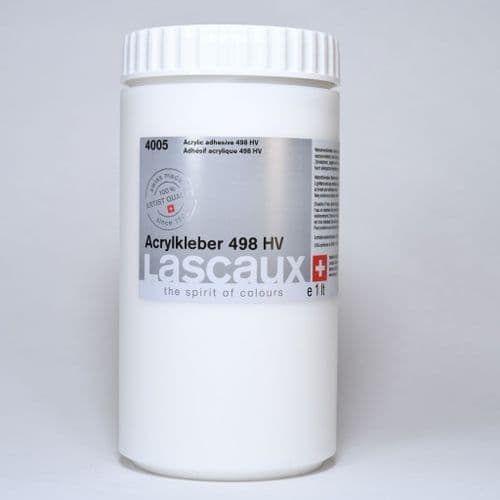 4005 498 HV Acrylic Adhesive. Lascaux Archival Glue, 1 lt plastic container