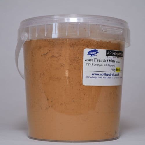 40080 French Ochre HAVANE Kremer Pigment, 750g plastic container