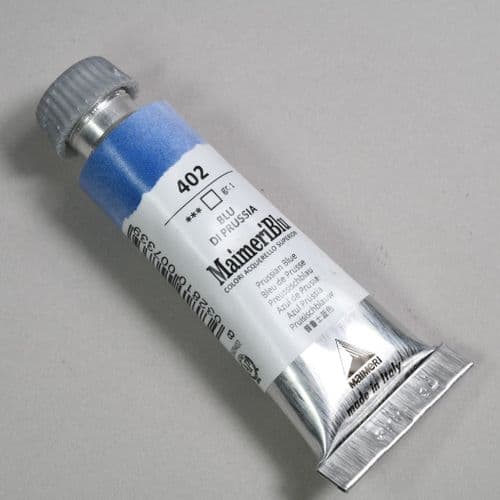 402 Prussian Blue Maimeri Blu Watercolor, 12ml tube. 20% 0ff (Discount applied at checkout)
