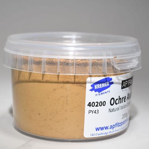 40200 Ochre Avana Kremer Pigment, 200g plastic container