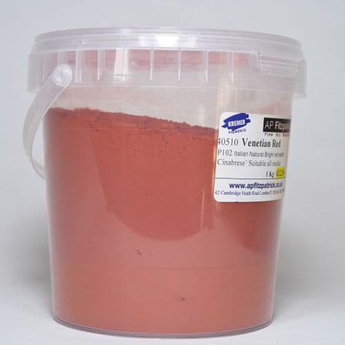 40510 Venetian Red. Kremer pigment, 1kg plastic container