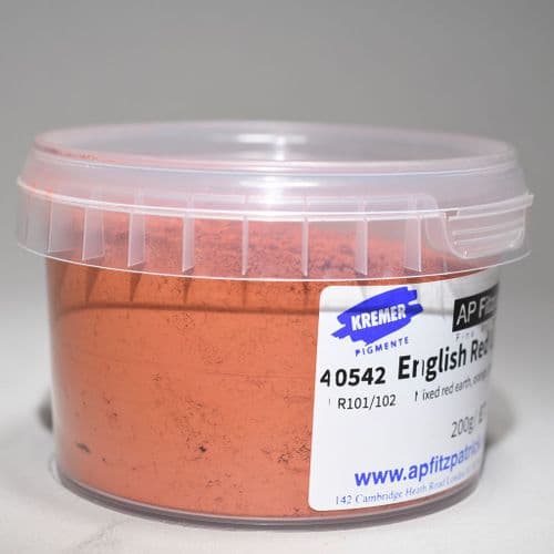 40542 English Red Light Kremer Pigment, 200g plastic container