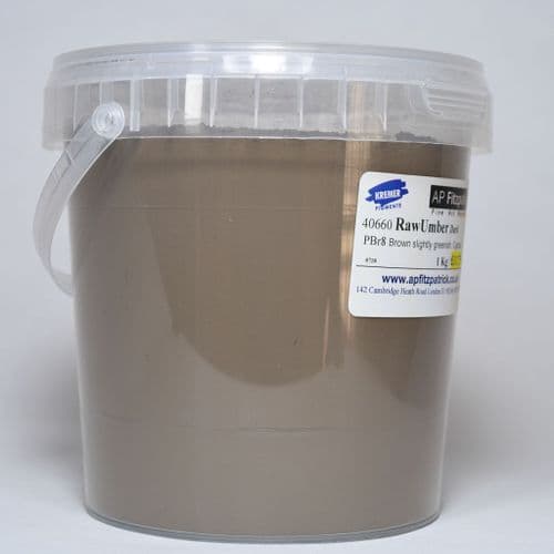 40660 Raw Umber, Dark Kremer Pigment, 1kg plastic container