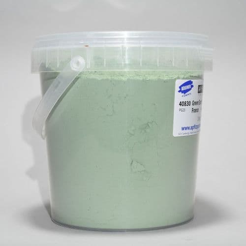 40830 French Green Earth Kremer Pigment, 1kg plastic container
