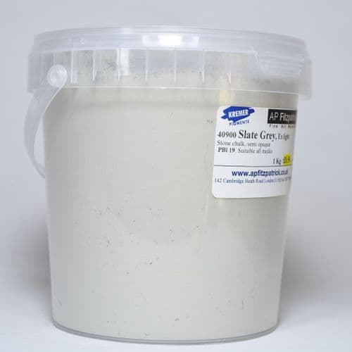 40900 Slate Grey Light Kremer Pigment, 1kg plastic container