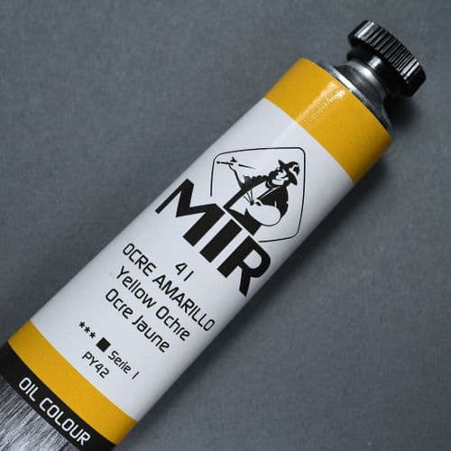 41 Yellow Ochre Mir Oil Colour, 60ml tube