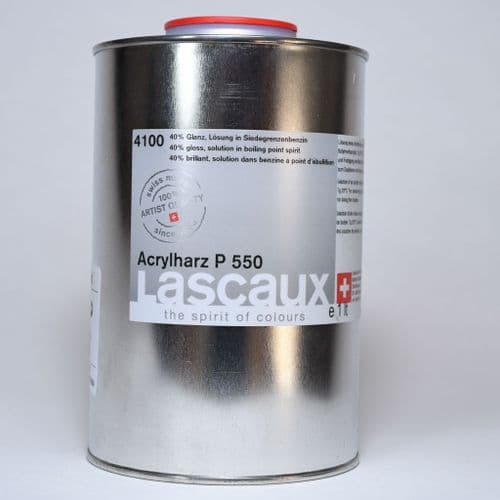 4100 Acrylic Resin P550 (Plexisol) 40% Gloss. Lascaux, 1lt tin