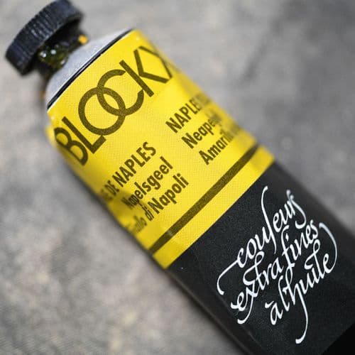 411 Naples Yellow Blockx Oil Colour, 35ml tube.