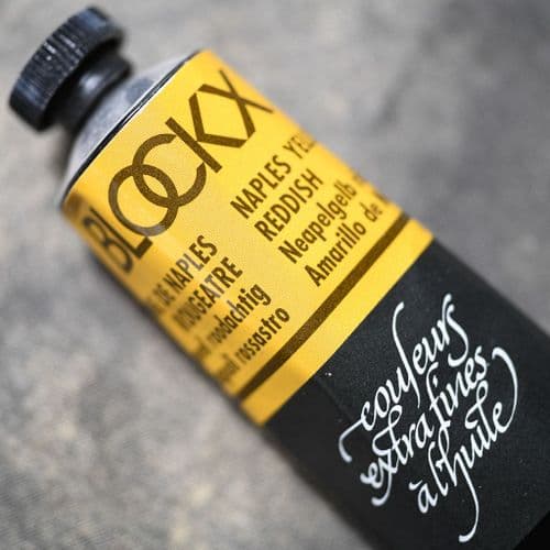 412 Naples Yellow Reddish Blockx Oil Colour, 35ml tube.