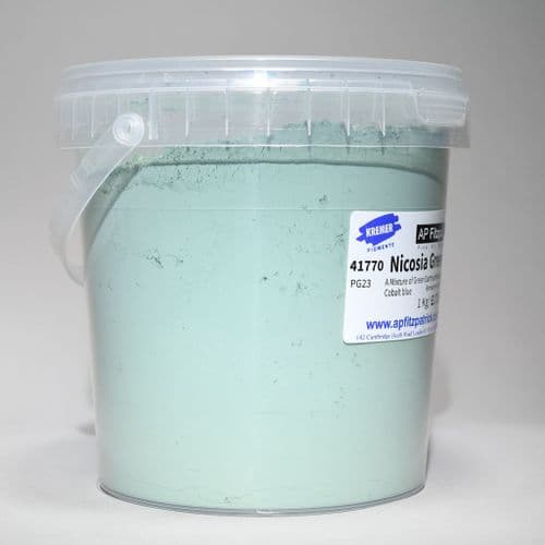 41770 Nicosia Green Kremer Pigment, 1kg plastic container