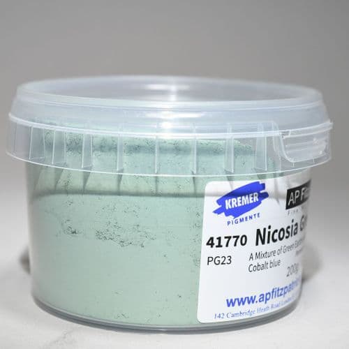 41770 Nicosia Green Kremer Pigment, 200g plastic container