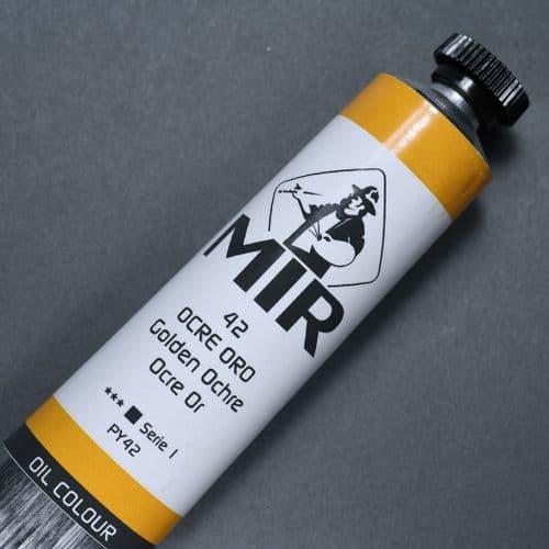 42 Golden Ochre Mir Oil Colour, 60ml tube