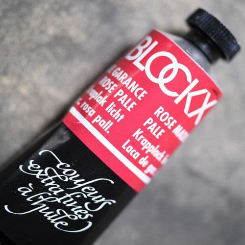 421 Rose Madder Pale Blockx Oil Colour, 200ml tube.