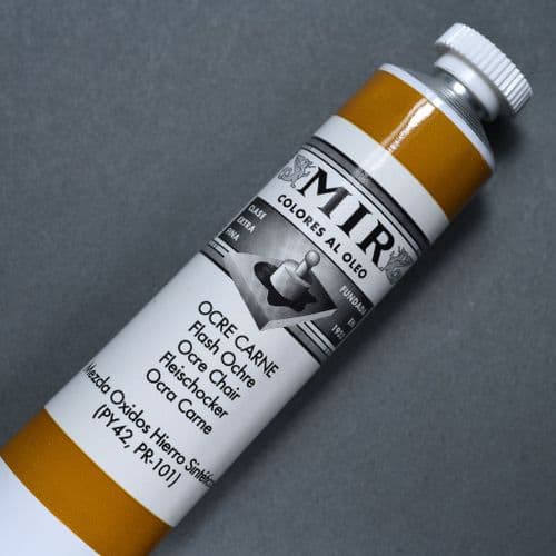 43 Flash Ochre Mir Oil Colour, 60ml tube