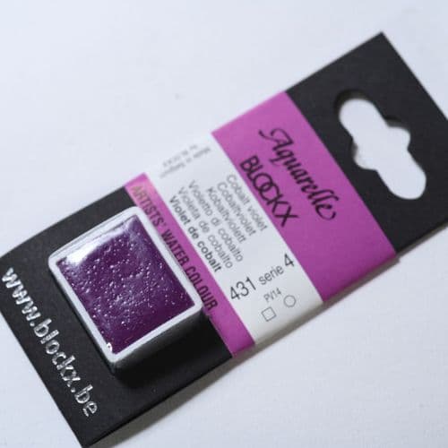 431 Cobalt Violet Blockx Watercolour Half Pan.