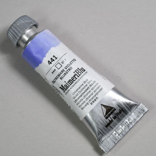 441 Ultramarine Blue Maimeri Blu Watercolor, 12ml tube.