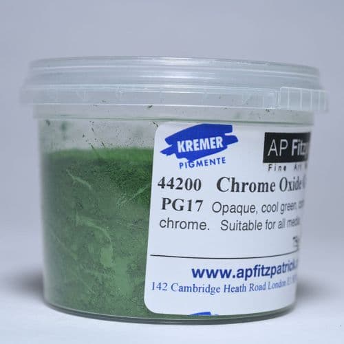 44200 Chrome Oxide Green Kremer Pigment, 100g plastic container