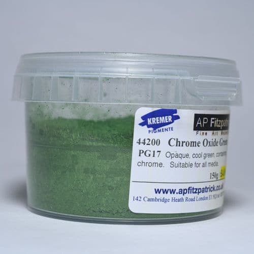 44200 Chrome Oxide Green Kremer Pigment, 200g plastic container
