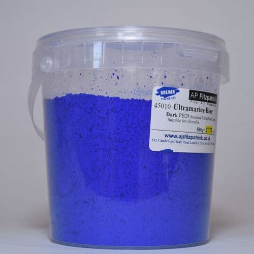 45010 Ultramarine Blue Dark, Kremer Pigment, 500g plastic container