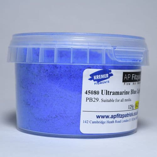 45080 Ultramarine Blue Light Kremer Pigment, 125g plastic container