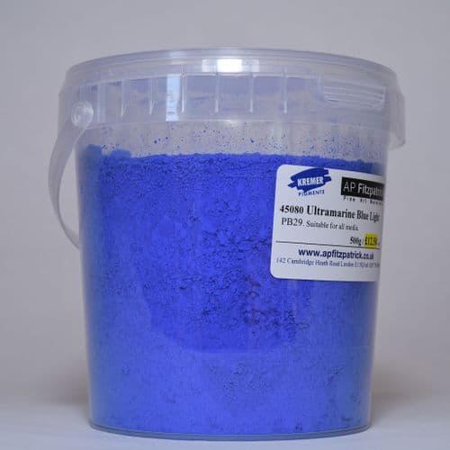 45080 Ultramarine Blue Light Kremer Pigment, 500g plastic container