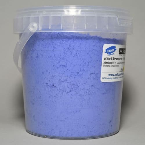 45100 Ultramarine Violet Medium Kremer Pigment, 500g plastic container