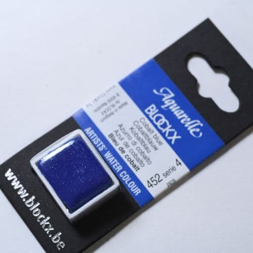 452 Cobalt Blue Blockx Watercolour Half Pan.