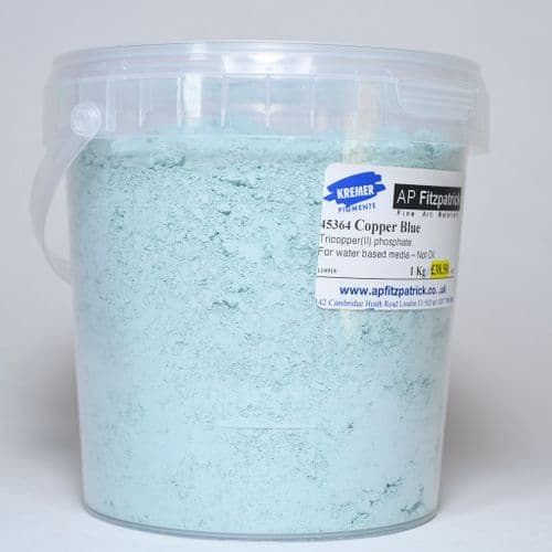45364 Copper Blue Kremer Pigment, 1kg plastic container