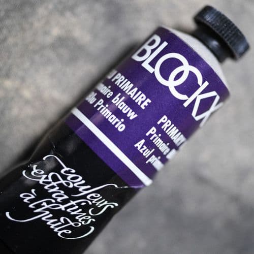 455 Primary Blue Blockx Oil Colour, 200ml tube.